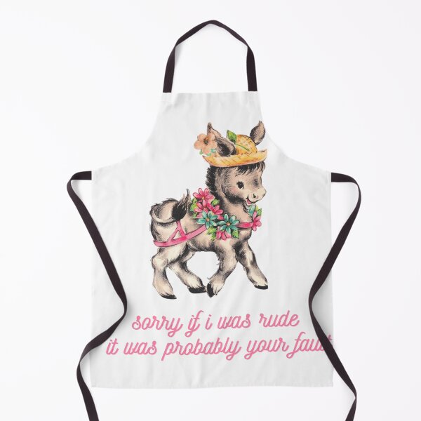 Item preview, Sorry If I Was Rude Donkey | Funny Vintage Attitude Quote designed and sold by ThatsDramatic.