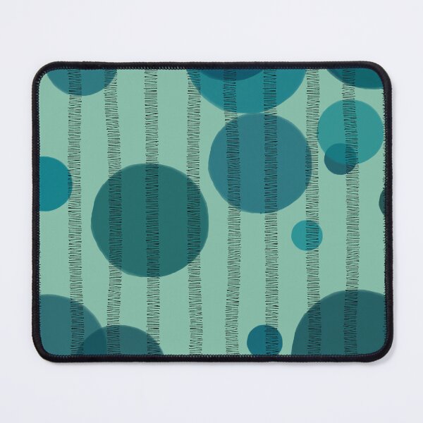 Item preview, Abstract composition with blue bubbles and disrupted stripes 86 designed and sold by StefanStudioArt.