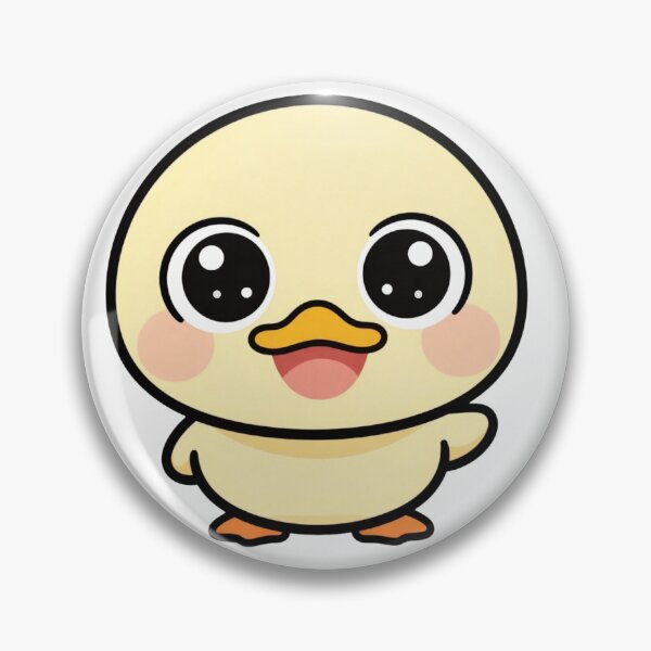 Item preview, Cute Waving Kawaii Duck Cartoon | Adorable Duck Sticker & Gift Design designed and sold by Rood Art Studio.