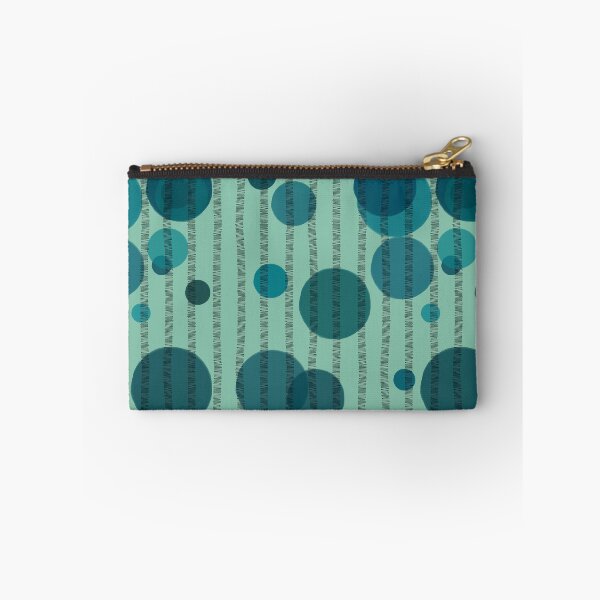 Item preview, Abstract composition with blue bubbles and disrupted stripes 86 designed and sold by StefanStudioArt.
