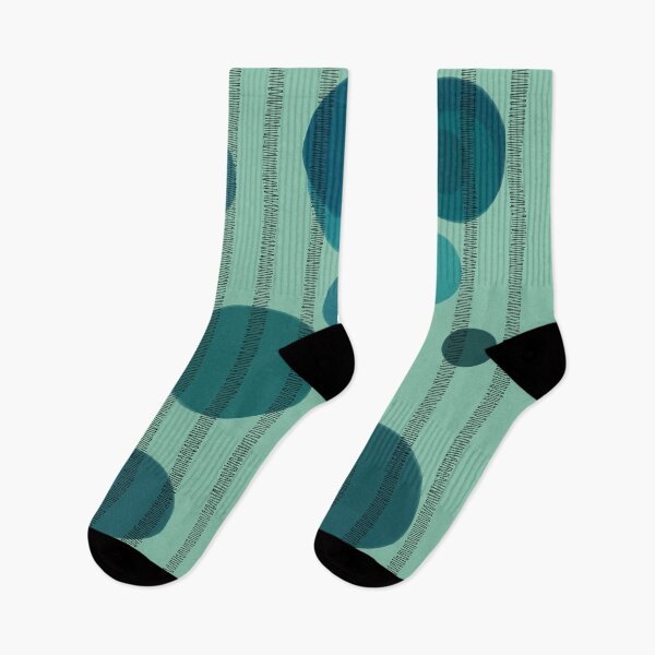 Item preview, Abstract composition with blue bubbles and disrupted stripes 86 designed and sold by StefanStudioArt.