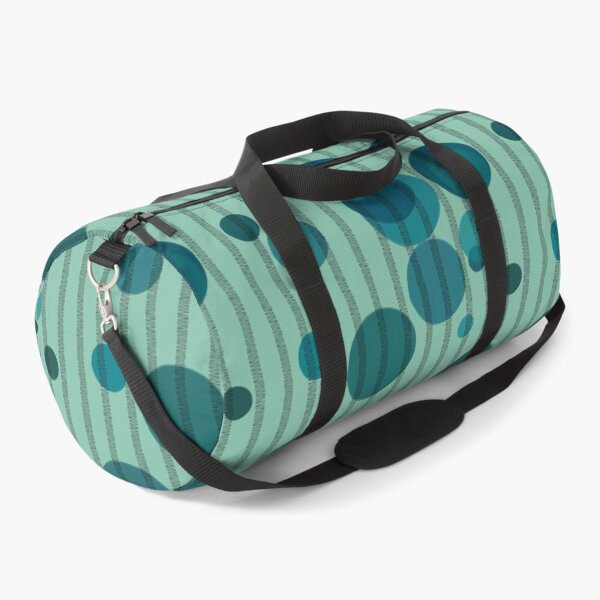 Item preview, Abstract composition with blue bubbles and disrupted stripes 86 designed and sold by StefanStudioArt.