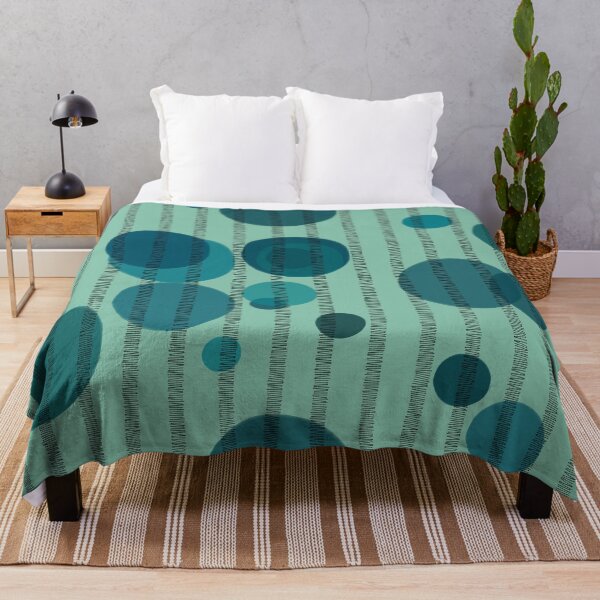 Item preview, Abstract composition with blue bubbles and disrupted stripes 86 designed and sold by StefanStudioArt.