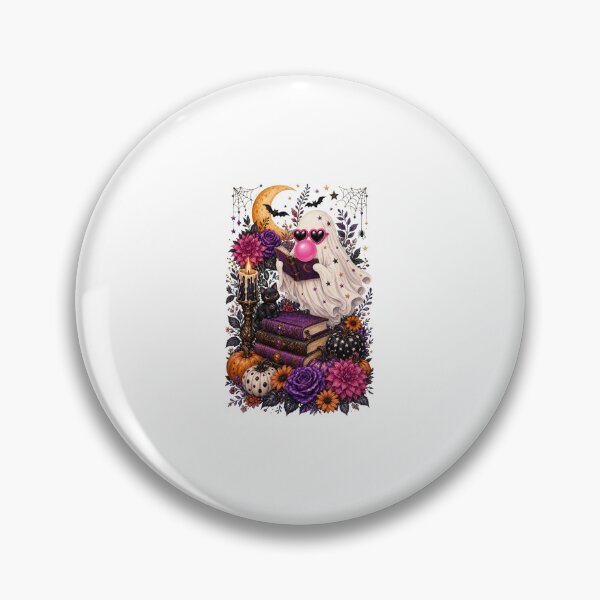 Item preview, Glam Bubblegum Halloween Ghosts and Gothic Florals designed and sold by AMICO77.