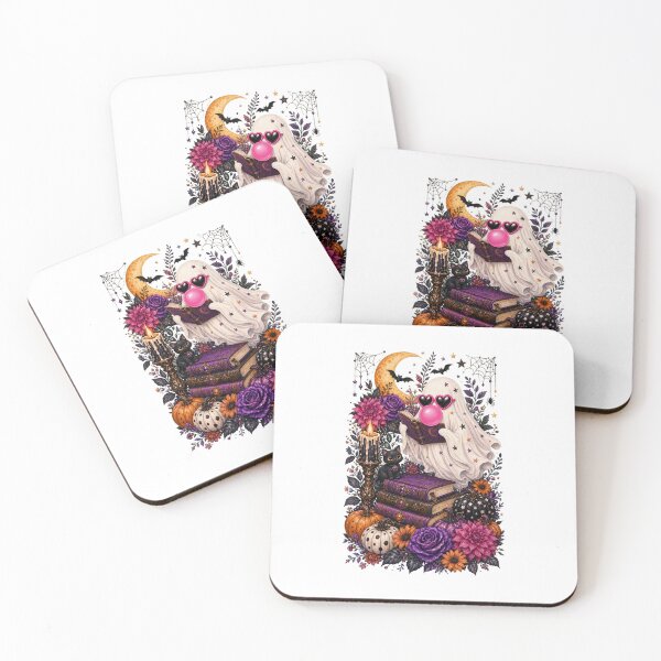 Item preview, Glam Bubblegum Halloween Ghosts and Gothic Florals designed and sold by AMICO77.