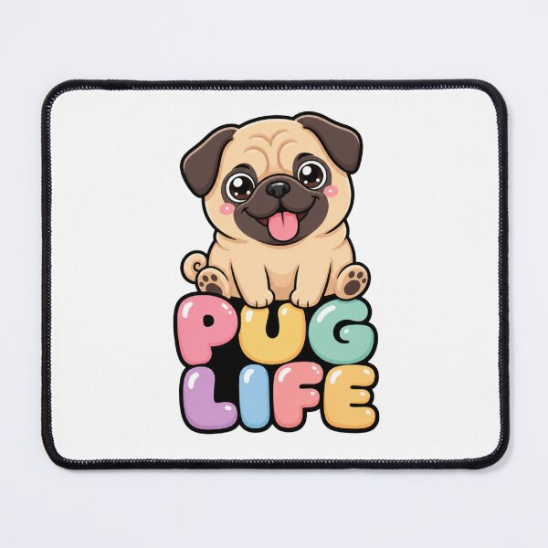 Item preview, Pug Life Cute Kawaii Pug Dog Saying designed and sold by BoosterShop.