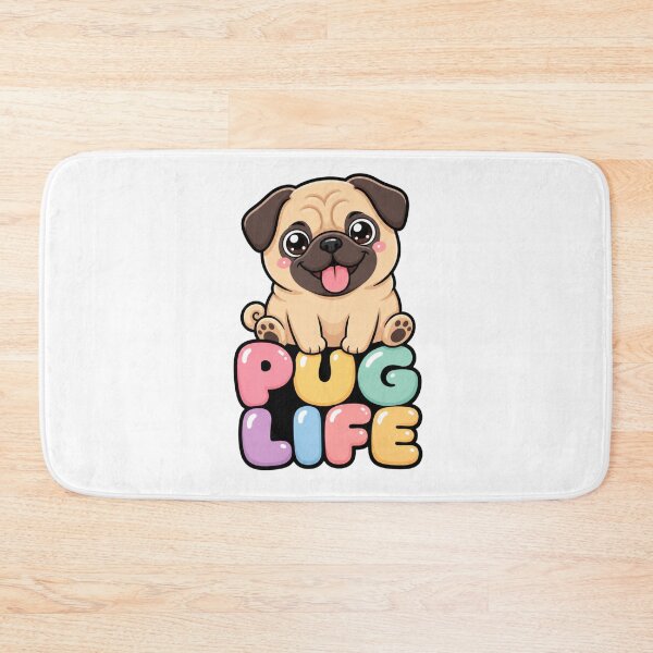 Item preview, Pug Life Cute Kawaii Pug Dog Saying designed and sold by BoosterShop.