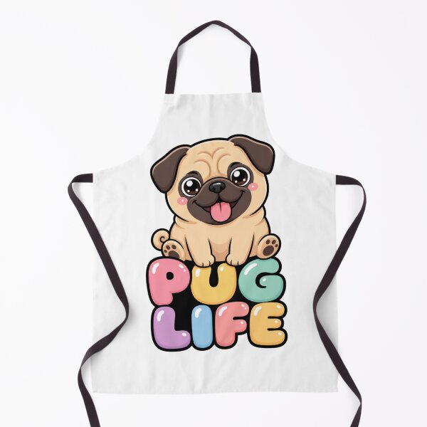 Artikelvorschau, Pug Life Süßer Kawaii Mops Hund Spruch entworfen und verkauft von BoosterShop.