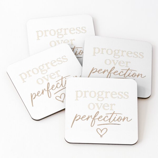 Item preview, Progress Over Perfection – Minimalist Motivational Typography designed and sold by Miming.