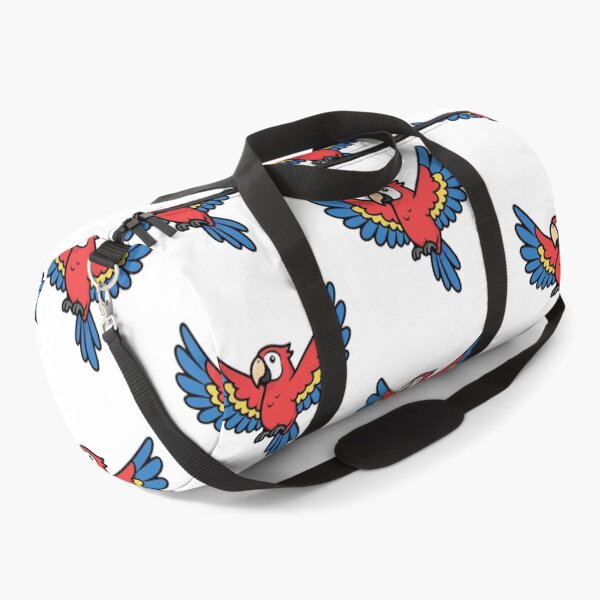 Item preview, Cute Flying Scarlet Macaw Parrot Illustration Sticker designed and sold by Jo Graphics.