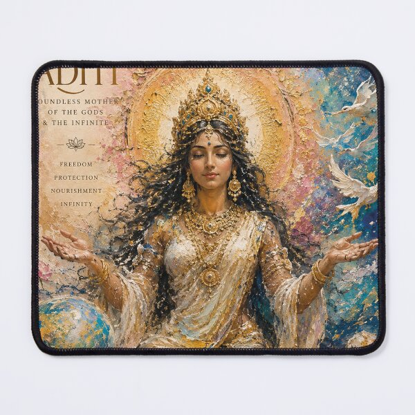 Item preview, Hindu Goddess Aditi painting. designed and sold by GalleryKauffeld.