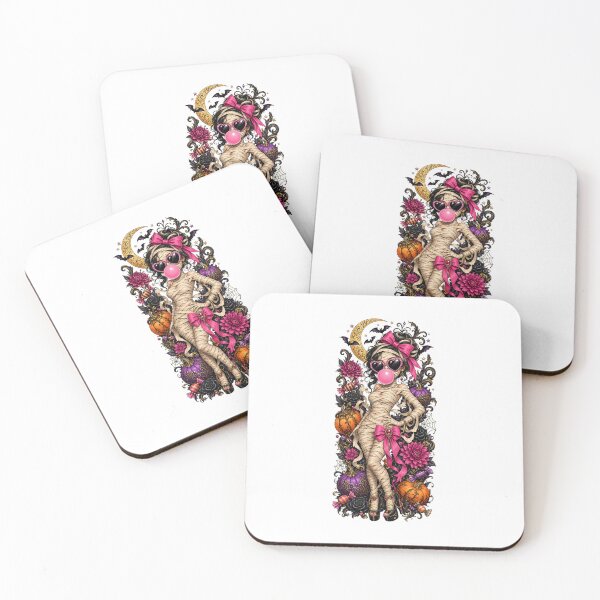 Item preview, Glam Bubblegum Halloween Ghosts and Gothic Florals designed and sold by AMICO77.