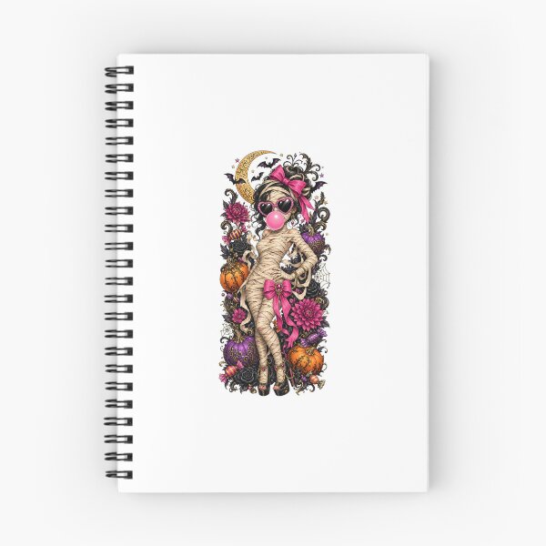 Item preview, Glam Bubblegum Halloween Ghosts and Gothic Florals designed and sold by AMICO77.