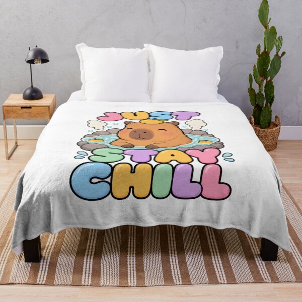 Item preview, Just Stay Chill Cute Kawaii Capybara designed and sold by BoosterShop.