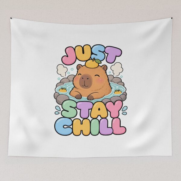 Item preview, Just Stay Chill Cute Kawaii Capybara designed and sold by BoosterShop.