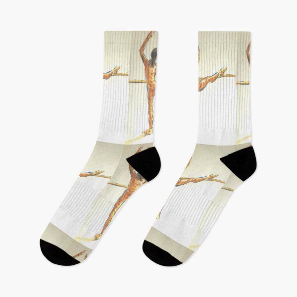 Item preview, Ballet dancer foot on ballet barre drawing designed and sold by MikeJory.
