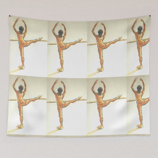Item preview, Ballet dancer foot on ballet barre drawing designed and sold by MikeJory.