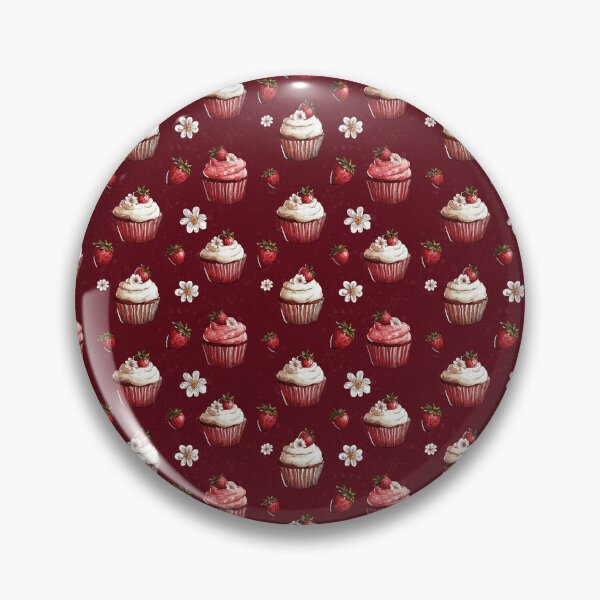 Item preview, Strawberry Cupcake Pattern  designed and sold by LouieVanille.