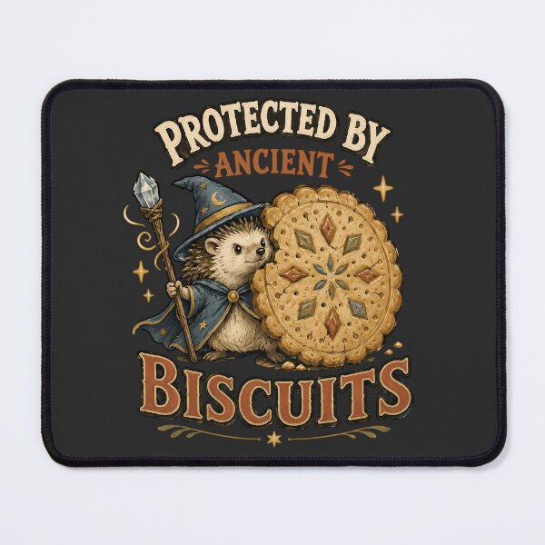 Item preview, Protected by Ancient Biscuits Hedgehog Wizard designed and sold by VIVID COLORS CLUB.