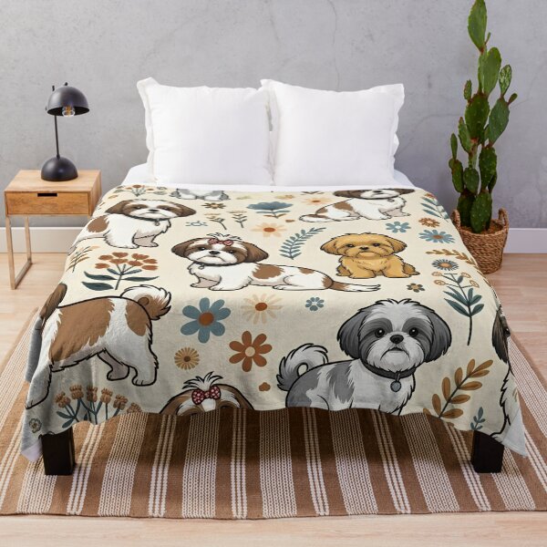 Aperçu de l'œuvre Défilé de jardin Shih Tzu créée et vendue par PawsAndPallette .