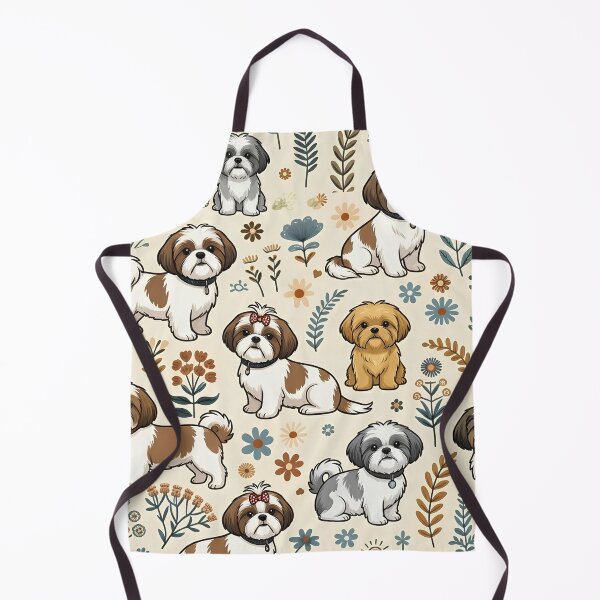 Aperçu de l'œuvre Défilé de jardin Shih Tzu créée et vendue par PawsAndPallette .