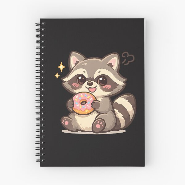 Item preview, Mischievous Raccoon Stealing Donut designed and sold by Glitchart66.