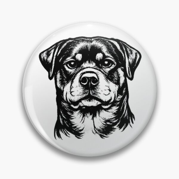Item preview, Rottweiler Line Art | Premium Dog Portrait designed and sold by zenithviv.