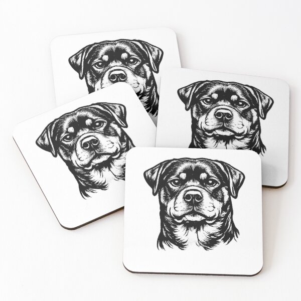 Item preview, Rottweiler Line Art | Premium Dog Portrait designed and sold by zenithviv.