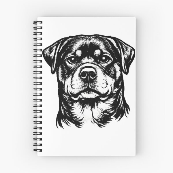 Item preview, Rottweiler Line Art | Premium Dog Portrait designed and sold by zenithviv.