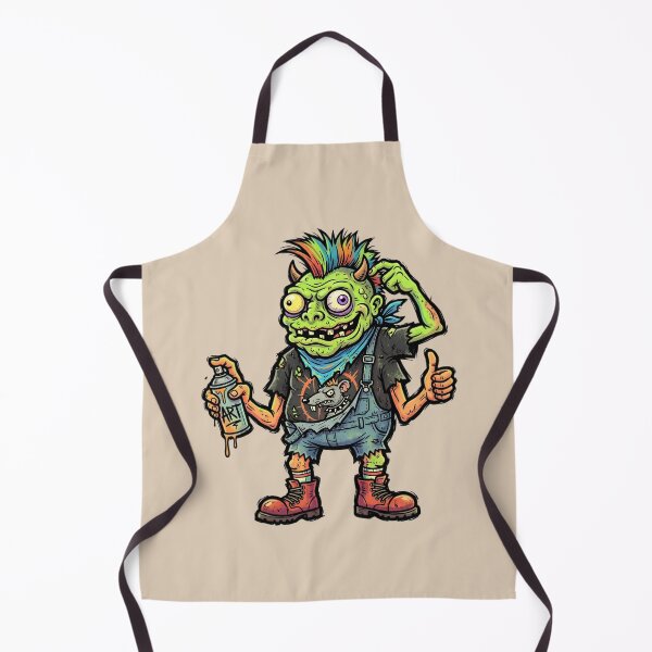 Item preview, Punk Zombie Monster Art | Graffiti Horror Cartoon | Creepy Streetwear Design | Halloween Gothic Sticker | Alternative Monster Illustration designed and sold by Bhaskar Digital Art.