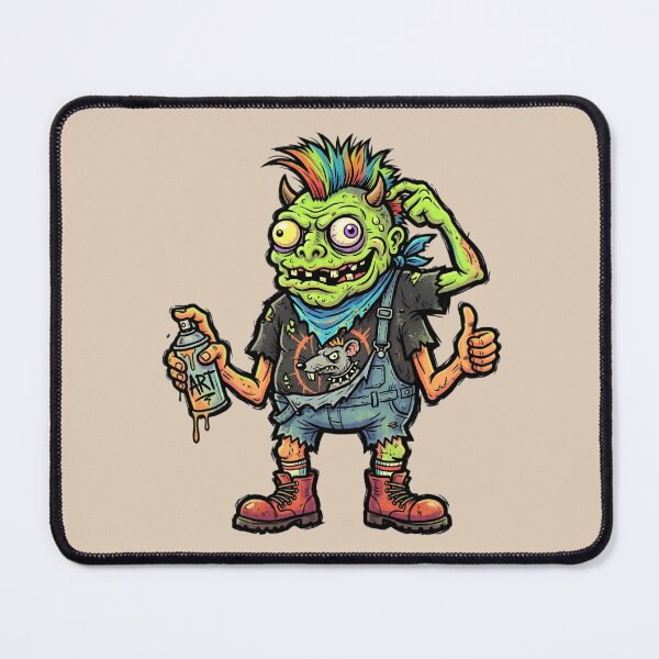 Item preview, Punk Zombie Monster Art | Graffiti Horror Cartoon | Creepy Streetwear Design | Halloween Gothic Sticker | Alternative Monster Illustration designed and sold by Bhaskar Digital Art.