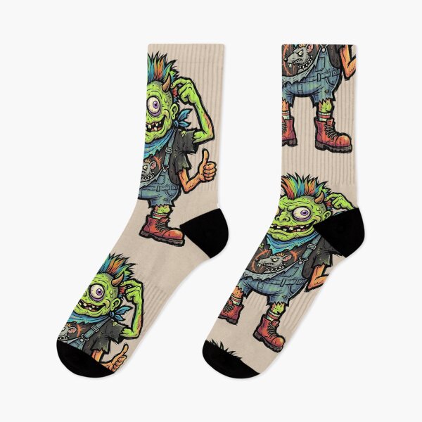 Item preview, Punk Zombie Monster Art | Graffiti Horror Cartoon | Creepy Streetwear Design | Halloween Gothic Sticker | Alternative Monster Illustration designed and sold by Bhaskar Digital Art.