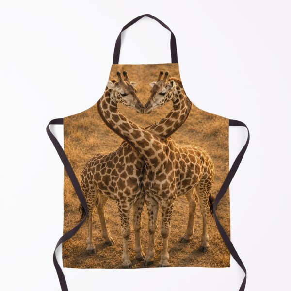 Item preview, Giraffe love in the shape of a heart in the savanna designed and sold by Fotografin1981.