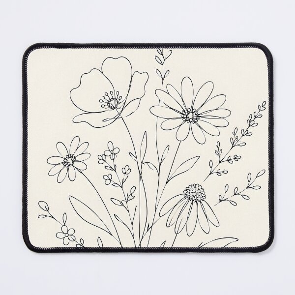 Item preview, Minimalist Wildflower Line Art designed and sold by Glitchart66.