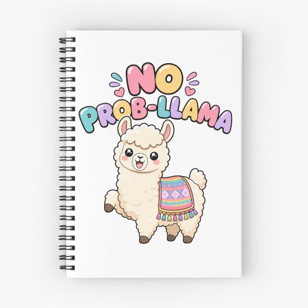 Item preview, No Problem Llama Cute Kawaii Llama Saying designed and sold by BoosterShop.