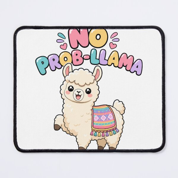 Item preview, No Problem Llama Cute Kawaii Llama Saying designed and sold by BoosterShop.