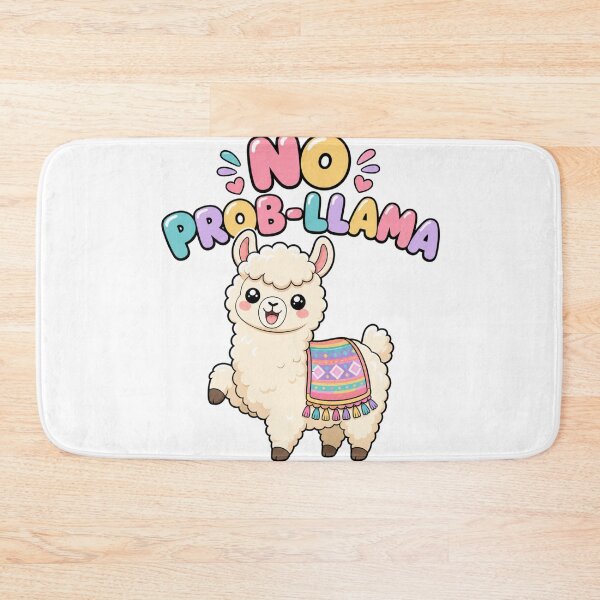 Item preview, No Problem Llama Cute Kawaii Llama Saying designed and sold by BoosterShop.