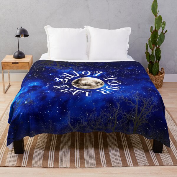 Item preview, Enjoy Your Life Full Moon Galaxy Space designed and sold by FahdSpaceArt.