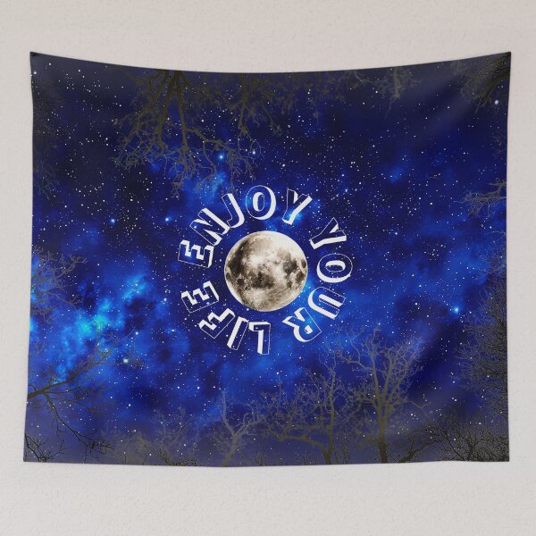 Item preview, Enjoy Your Life Full Moon Galaxy Space  designed and sold by FahdSpaceArt.