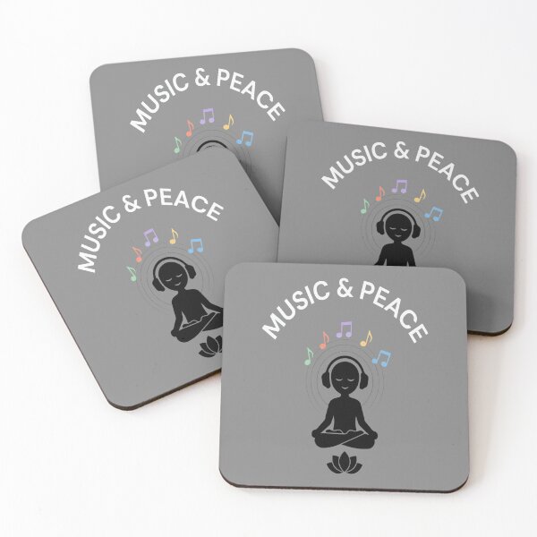 Item preview, Music & Peace – Zen Headphones Silhouette Design designed and sold by Midnight Veil Designs.