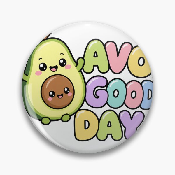 Item preview, Avo Good Day Sweet Kawaii Avocado designed and sold by BoosterShop.