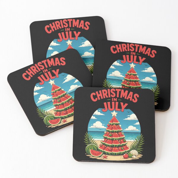 Item preview, Christmas in July Watermelon Tree Beach Holiday designed and sold by OlakunleOloroz.