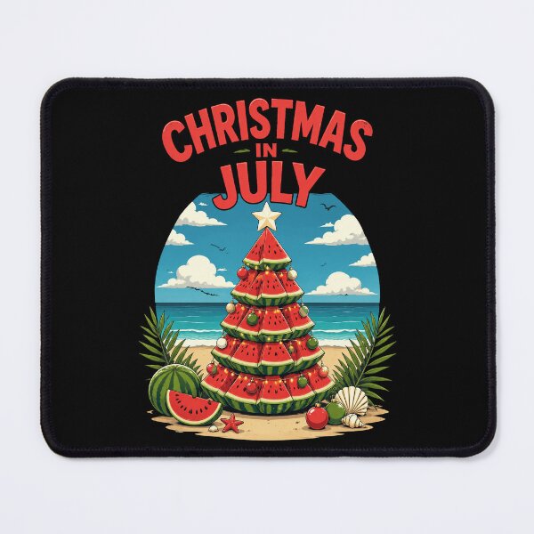 Item preview, Christmas in July Watermelon Tree Beach Holiday designed and sold by OlakunleOloroz.
