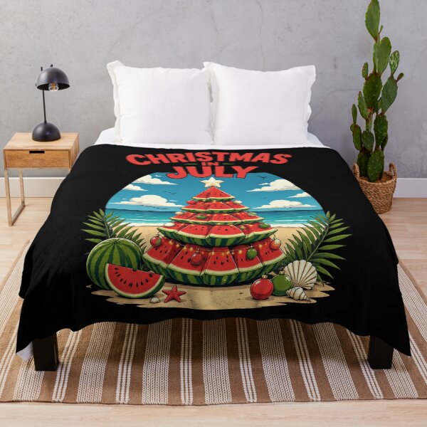 Item preview, Christmas in July Watermelon Tree Beach Holiday designed and sold by OlakunleOloroz.