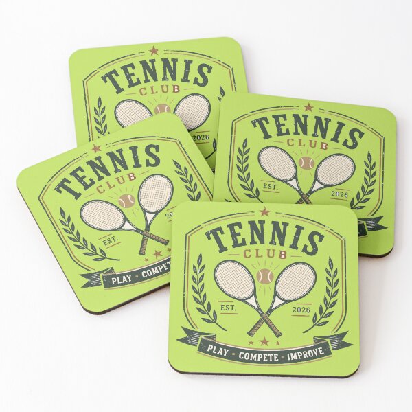 Item preview, Tennis Club Badge Retro Sports T-Shirt | Classic Country Club Tennis Design designed and sold by WORN.THOUGHTS.