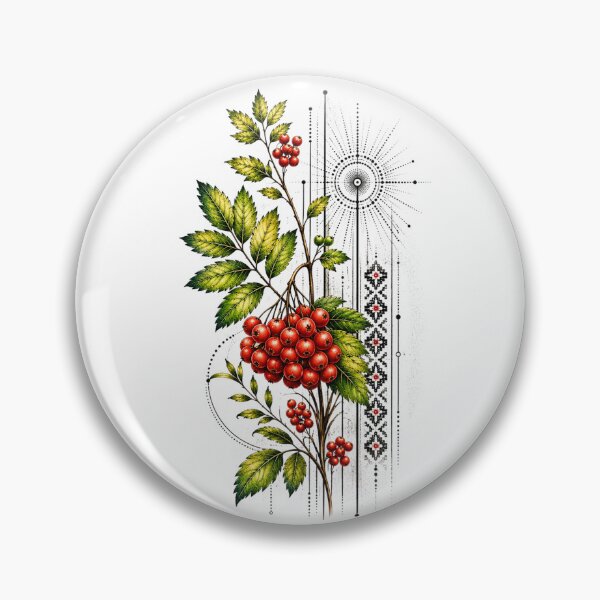 Item preview, Rowan Berries and Leaves designed and sold by PetalGarden.
