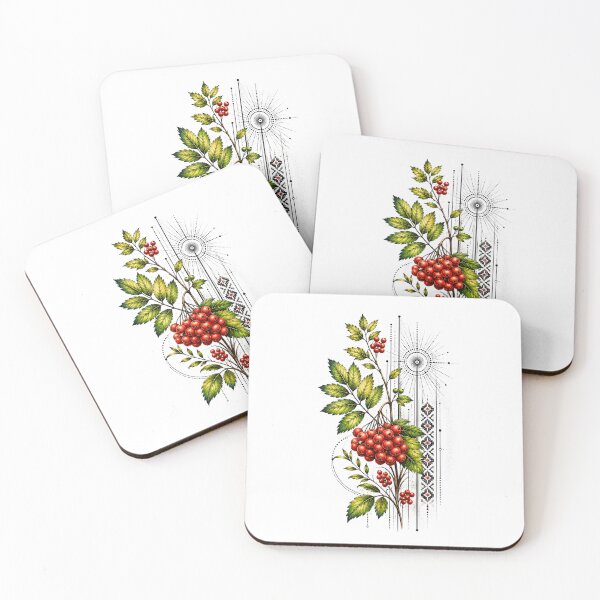 Item preview, Rowan Berries and Leaves designed and sold by PetalGarden.