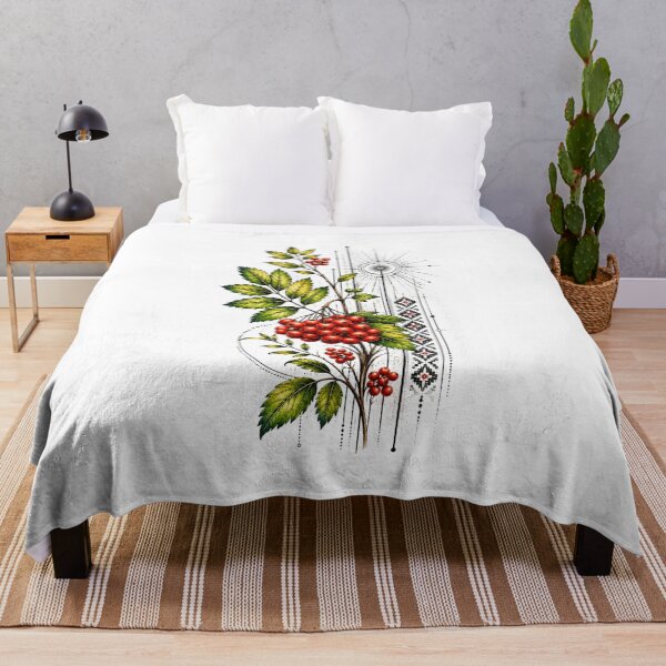 Item preview, Rowan Berries and Leaves designed and sold by PetalGarden.