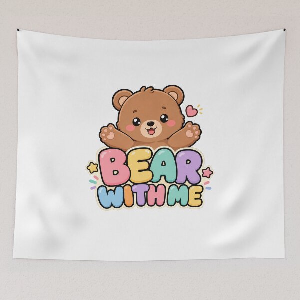 Item preview, Bear With Me Cute Kawaii Bear designed and sold by BoosterShop.