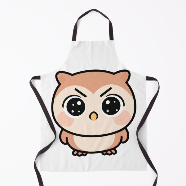 Item preview, Cute Confused Kawaii Owl Cartoon | Adorable Owl Sticker & Gift Design designed and sold by Rood Art Studio.